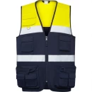 2 Värviline hi-vis töövest lukuga