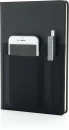 A5 Deluxe märkmik nutitaskutega, must