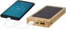 Alata aurinkokennoilla lataava 8000 mAh:n varavirtalähde bambusta