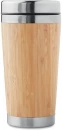 Bamboo double wall travel cup