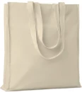 Cotton shopping bag w/ gussets