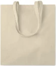 Cotton shopping bag w/ gussets