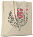 Cotton shopping bag w/ gussets