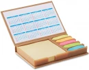 Desk set memo with calendar