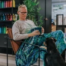 Erilahendusega pehme pleed