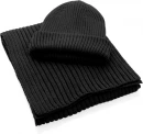 Impact AWARE™ Polylana® knitted scarf 180x25cm, black