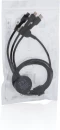 Valaistu logo 6-in-1 kaapeli, musta