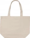 Impact AWARE™ recycled canvas shopper w/pocket 240gsm undyed, off white
