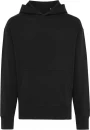 Iqoniq Yoho recycled cotton relaxed hoodie, black
