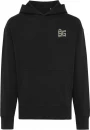 Iqoniq Yoho recycled cotton relaxed hoodie, black