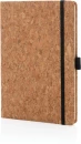 Korkista valmistettu kovakantinen muistikirja A5