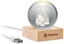 LED-kristalljõulupall Santa Light