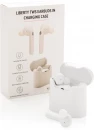 Liberty wireless earbuds in charging case