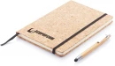 A5 muistikirjalla bambukynällä, sisältää styluksen