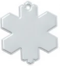 Lumehelbekujuline pehme helkur