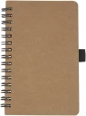 Cobble-kierremuistikirja kivipaperilla, koko A6, O-vaijerilla, kierrätettyä kartonkia