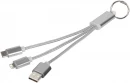 Metal 3-in-1 -latauskaapeli avainketjulla