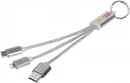 Metal 3-in-1 -latauskaapeli avainketjulla