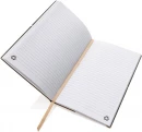A5 recycled leather notebook, grey