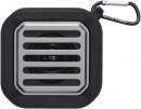 Solo 3 W:n IPX5 RCS -kierrätetystä muovista valmistettu, aurinkoenergialla toimiva Bluetooth®-kaiutin jousihaalla