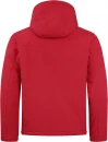 Polsterdatud kapuutsiga softshell jope