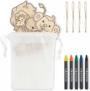 Puidust värvimiskomplekt Thezoo