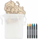 Puidust värvimiskomplekt Thezoo