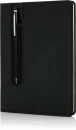 Basic kovakantinen PU A5 muistikirja osoitinkynällä
