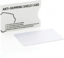 Anti-skimming RFID korttisuoja aktiivisella häirintäsirulla, valkoinen
