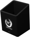 SCX.design O11 antibakteerinen kynäteline kahdella USB-lähtöliitännällä ja valaistuvalla logolla