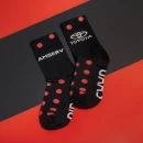 Sissekootud logoga klassikalised sokid