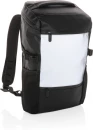 PU erittäin näkyvä helppokäyttöinen 15.6" reppu kannettavalle tietokoneelle, musta