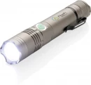 Uudelleenladattava 3W taskulamppu, harmaa