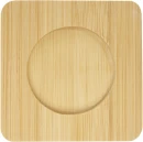 Manti 2-osainen 100 ml:n kaksiseinäinen lasikuppi bambualusella