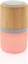Bambuinen väriä vaihtava 3W kaiutin valolla