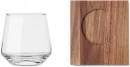 Viskiklaas akaatsiapuidust alusega Drinks 200 ml