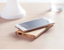 Wireless, power bank in bamboo