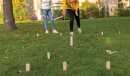 Puinen kubb-setti, ruskea