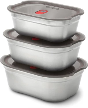 3-osaline lõunasöögikarpide komplekt Black+Blum