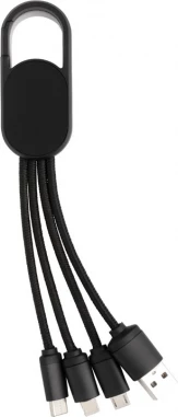 4-in-1 kaapeli karabiinihakalla