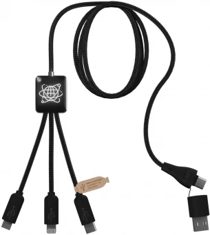 SCX.design C45 5-in-1 rPET -latausjohto tiedonsiirrolla