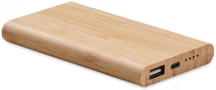 4000 mAh Bamboo power bank