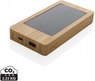 Sunwick 10.000 mAh Bamboo varavirtalähde aurinkopaneeleilla