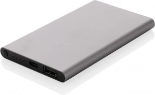 RCS recycled plastic/aluminum 4000 mah powerbank with type C