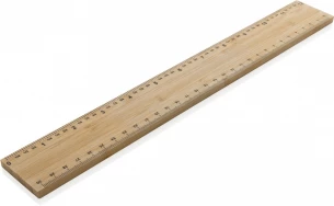 Timberson extra paksu 30cm kaksipuolinen bambusta valmistettu viivoitin