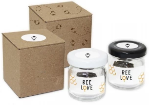 Mehiläispommi lasipurkissa