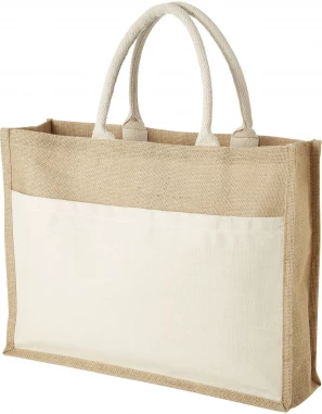 Mumbay cotton pocket jute tote bag