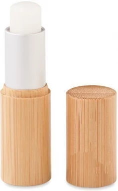 Lip balm in bamboo tube box