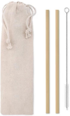 Bamboo Straw w/brush in pouch