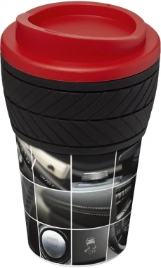 Joogitops Brite Americano Tyre, Topelt-sein, Omanäoline rehvidisain, Nõudepesumasina- ja mikrolaineahju kindel, Võimalik ümberringi trükk
